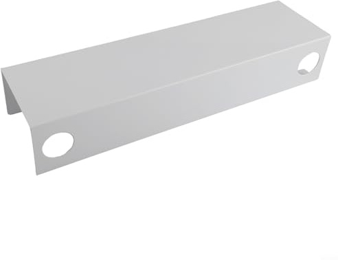 Lot de 2 plateaux de gestion des câbles métalliques sous le bureau, plateau en métal avec trous d'acheminement de câbles pour garder l'espace de travail organisé et éviter les enchevêtrements de