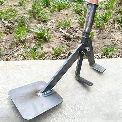 Extractor Manual de raíces de árboles con Mango, Herramienta extractora de árboles jóvenes, Cepillo de Alto apalancamiento, removedor de tocones de Mango Largo, removedor de Cepillo 132cm-iron-handle