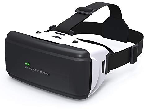 QMZDXH VR Virtual Reality Headset,VR Glasses VR Goggles-for 3D VR Movies Video Games Compatible for All Android Smartphone 4.7-6.0 Inches Support