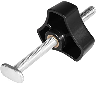 Juego de Abrazaderas de Liberación Rápida de Metal, Riel en T, Riel en T, Abrazadera de Sujeción de Acción Rápida, Banco de Trabajo para Ranura en T, Riel en T,(T-Schraube + M8 Kunststoffgriff)