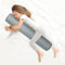 EULANT Cuscino Gonfiabile per Dormire sul Fianco, Morbido Cuscino per Dormire Lateralmente, Cuscino Cervicale Lungo Rotondo, Cuscino per Adulti e Bambini, Compatto & Gonfiabile, 90x20cm