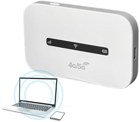 Punto di accesso WiFi portatile per viaggi, router mobile 4G | punto di accesso a Internet, dispositivo wireless WiFi Hotspot, router di viaggio compatto, connessione stabile per, h
