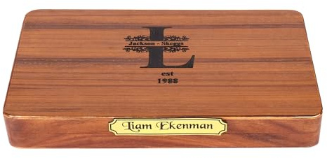 Ensemble de backgammon en bois fait à la main de 25,4 cm – Design classique avec étui de voyage portable et emballage cadeau de qualité supérieure – Jeu de stratégie parfait pour les adultes et les