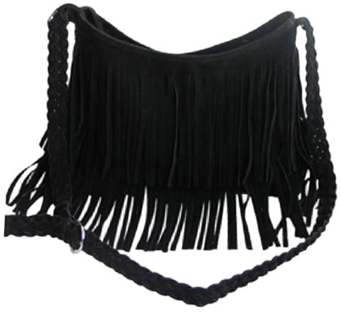 TEMPNAP Fransen Umhängetasche Damen Stilvolle Crossbody Handtasche Großzügiger Stauraum Und Retro Für Jeden Anlass Für Party Date Oder Reisen