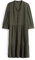 OPUS Damen Minikleid | Volantkleid WOLKA in weich fallender Crash-Optik Olive Leaf, 40