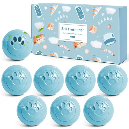 Scent-Hi Desodorierungsbälle für Turnschuhe, Schließfächer, Sporttaschen, Schuh Deo, Ideal auch für Häuser, Büros, Einfaches Twistlock - Babypuder