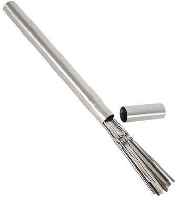 Guangcailun Breda BBQ Kebab Grillpinnar Utmärkta För Grillbehov Samtidigt Säkerställer Långvariga Hållbara Metallspett Prestanda BBQ Grill Rostfritt Stål Shish Kebabpinnar, Silver, 40 cm