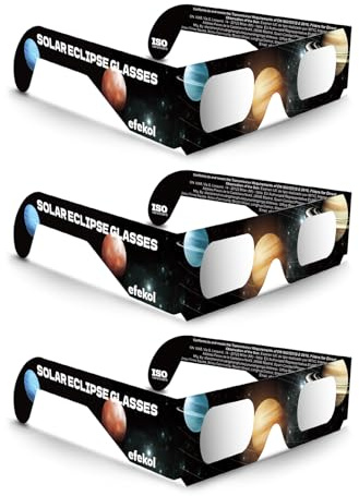 efekol Gafas Eclipse Solar Homologadas - Certificación CE y EN ISO 12312-2