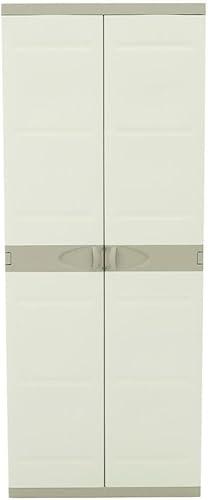 Recamania Armario Escobero 70 cm Titanium – Mueble Auxiliar Alto 176x70x40,5cm – Multiusos para Limpieza
