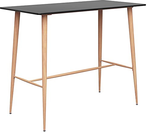 vidaXL Barbord svart 120x60x105 cm
