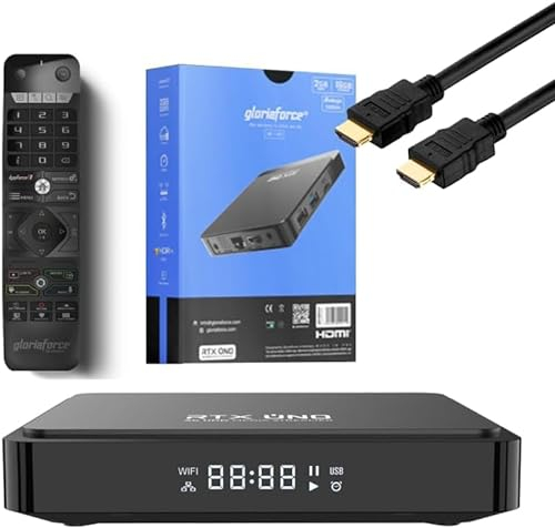 Gloriaforce GTX UNO 4K UHD IPTV Player Android 9 H.265 2GB RAM 16GB Flash 5GHz WLAN