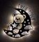 Designbysh Personalisiertes Baby-Geschenk Taufgeschenke Geschenke zur Geburt Taufe mit Namen Junge Mädchen Jungs Nachtlicht Schlummerlicht Teddy im Halbmond