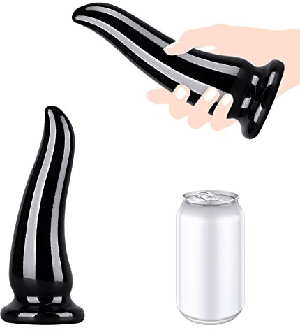 Analplug Buttplug Anal Dildo,Anal Plug Silikon Riesen Dildo 4 Größen für Anus Expansion G-Punkt Stimulation,Masturbator Sex Spielzeug für Frauen Männer Paare Extreme Sex Toys (Schwarz, L)