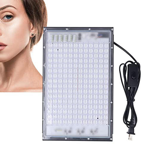 Lampes de Bronzage, 100W 192 LED Lampe de Photothérapie Portable à Lumière Bleue, Appareil de Bronzage à la Maison pour le Visage et le Corps, Appareil de beauté pour les Soins