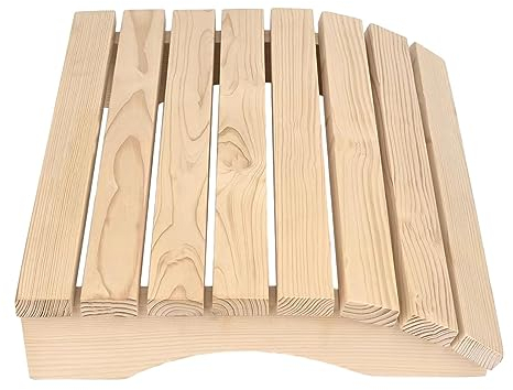 kowaku Sauna-Rückenlehne, hölzerne Sauna-Kopfstütze, rutschfeste, ergonomische Rückenlehne, Saunazubehör, Saunastuhl mit Rückenlehne für Sauna, Baden,