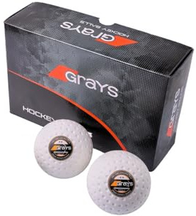Grayss 2 Balles Hockey Herbe Match Grays Blanches