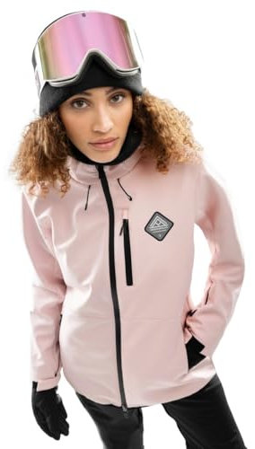 SIROKO - Softshell Skijacke für Damen W2-W Pastel - S - Rosa
