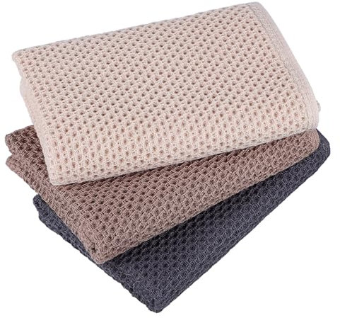 Alipis 3piezas Paños De Cocina Cuadrados De Algodón Trapos para Lavar Platos Toallas para Secar Platos La Cocina Utensilio De Limpieza