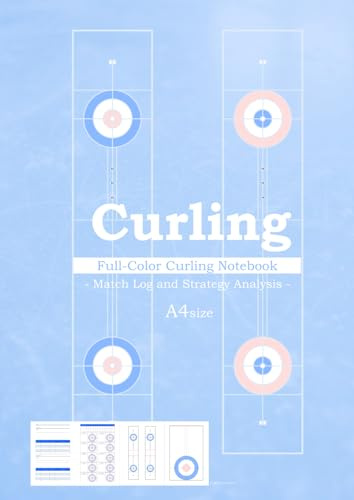 Curling　Full-Color Curling Notebook　Match Log and Strategy Analysis　A4 size