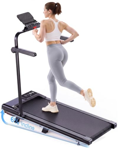 Superun Cinta de Correr Plegable con Control App MAX 136KG, Walking Pad para Casa con Carreras Múlti-Jugadores y Alta Tecnología