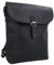 Gusti Fahrradrucksack Leder- Mauro G. Damen Rucksack Lederrucksack Lenkertasche Cityrucksack inkl. Platte KLICKfix Schwarz Leder 15L