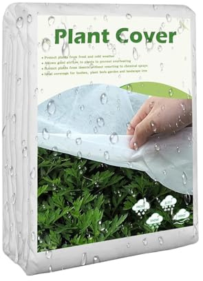 Paños de heladas para plantas al aire libre, cubierta antiheladas, protector solar a prueba de frío, para huerto, árbol, patio, invernadero, granja, paisaje, cama, jardín, invierno