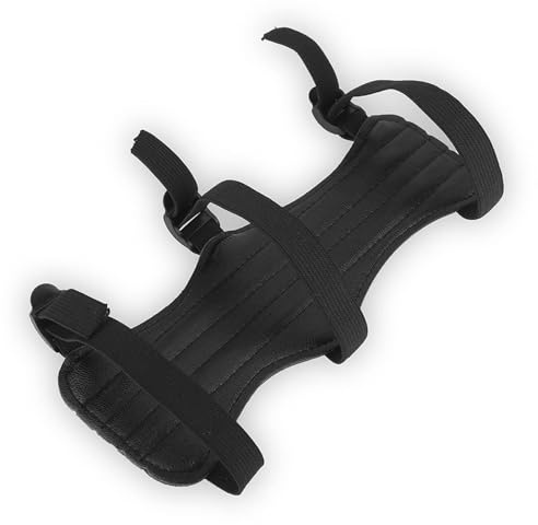 Protector de Brazo de Tiro con Arco Protección de antebrazo (Piel sintética, con 3 Correas elásticas Ajustables Equipo Deportivo Equipo De Protección Deportiva