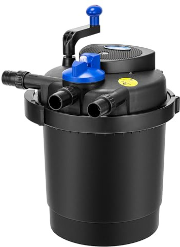 VIVOHOME Pressurized Biological Pond Filter, 1840GPH Suitable for Koi Ponds up to 1000 Gallons or Ornamental Ponds up to 2100 Gallons