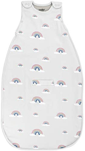 Woolino 4 Stagioni Sacco a Pelo in Lana Merino - Misurare Universale con Cerniera a Due Vie Regolabile per Bambini (2-24 Mesi) - Arcobaleno