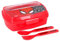 OM SUPPLIES Scatola porta pranzo per bambini, con cucchiaio e forchetta in plastica, ideale per scuola o picnic (Spiderman)