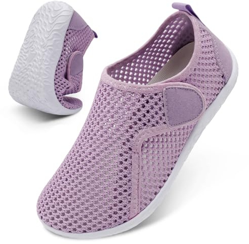 XIHALOOK Water Beach Shoes for Women Quick Dry Barefoot for Diving Swimming Surfing Walking Purple, 8-9 Women