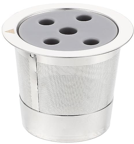 BUGUUYO Taza De Café k Reutilizable Filtro De Canasta De Acero Inoxidable Para Cafetera Espresso Filtros De Taza Compatible Cafetera De Cápsulas De Reutilizables Para Uso Diario Casa o
