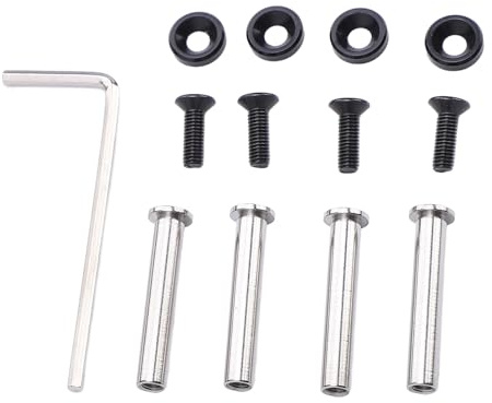 Datorfodral Kylfläktskruvar - CPU -fläktskruvar Rostfritt Stål PC -kylfläktmonteringssats med Brickor, Kylarfläktskruvar för 25/30mm Datorfläktar (Svart)