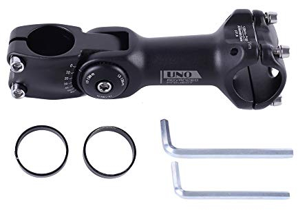 DONGKER Fahrrad Vorbauten Riser, Fahrrad Vorbau Lenker Riser Verlängerung, 0-60 Grad 31,8mm Einstellbar Fahrrad Lenker Extender für MTB, Rennrad, Citybike, Faltrad, Schotterrad und E-Bike