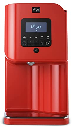 LEVO II - Herbal Oil Infusion Machine - Botanical Extractor - Herb Dryer, Decarboxylator, & Oil Infuser - Easy Edible Infusion Maker - for Tinctures, Infused Gummies, Brownies, & More - Paprika Red