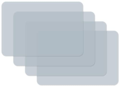 Venilia Lot de 4 Sets de Table Transparents pour Salle à Manger, Dessous de Plat, Sets de Table, faciles à Nettoyer, qualité Alimentaire, 45 x 30 cm, 59064