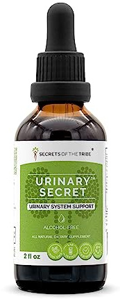 Secrets of the Tribe Urinary Secret Alcohol-Free Extract, Tincture, Glycerite Uva Ursi, Dandelion, Stinging Nettle, Horsetail, Usnea, Pumpkin. Urinary System Support (2 FL OZ)