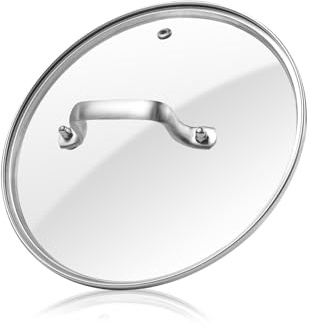 Antrader Tempered Glass Lid,8 Inch Glass Cover for Pots,Pans and Skillets