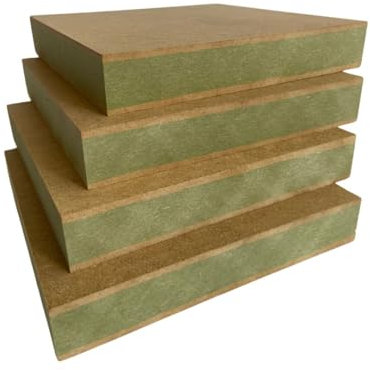 Tablero de Madera Cuadrado MDF150x150 Pack de 4 para Manualidades,Pintura,Talla,CNC,Hidrofugo (4, 25mm)