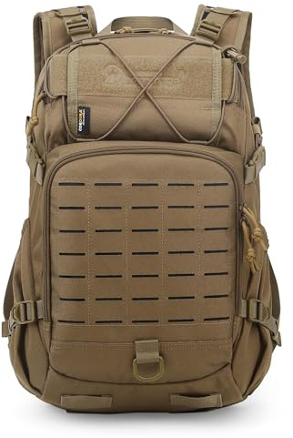 Mardingtop Small Military Tactical Backpack for Men,25L Molle Cordura Backpack for Hiking,Camping,Rucking