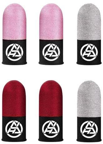 Fingerhylsor | Svettsäkra spelfingerhylsor | I mörkret stabilisator stöd spel handkontrollhandskar/skydd/omslag, fiber