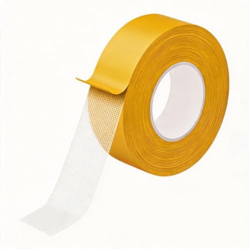 NOASUNG doppelseitiges Stoffband, 25mm x 23 m, für Vorhänge, Stitch Saum Hosen Kleidung Kleider Stoff ohne Nähen Bügeln, Starkes Klebeband für Teppich, Teppichboden, Kunst und Vorhänge