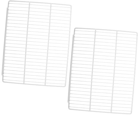 Artibetter 2piezas Estantes De Alambre De Repuesto Para Refrigerador Separador Horizontal De Malla Metálica Estante Interior Para Organización De Alimentos Para Congelador y Refrigerador