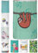 arteneur® - Faultier - Anti-Schimmel Duschvorhang 120x200 - Recycelt mit Öko-Tex Standard 100 - Beschwerter Saum, Blickdicht, Wasserdicht, Waschbar, 8 Haken & E-Book
