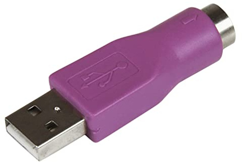StarTech.com Replacement PS/2 Keyboard to USB Adapter - F/M - Adapter - / () () - GC46MFKEY, Purple