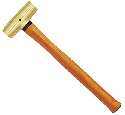 WEDO Marteau traîneau en laiton avec manche en bois, 4,5 kg, 800 mm, 80 cm