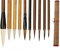 AOMAYLL Chinesische Pinsel professionelle Kalligraphie,Schreibpinsel,mit zum Schreiben Zeichnen,Ein Satz mit 10 Pinsel(mit Pinseltasche) (A)