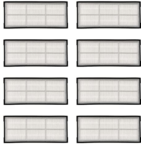(8 piezas) Filtro HEPA para Roborock S7 S7+ S7 MaxV S7 MaxV Plus S7 MaxV Ultra S8 Pro Ultra S8 S8+, kit de accesorios de filtro de aspiradora robot, piezas de repuesto 8 filtros