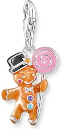 Thomas Sabo damer charm-hänge 925 sterlingsilver, svärtad, kall emalj 2064-691-7, En Storlek, Sterlingsilver