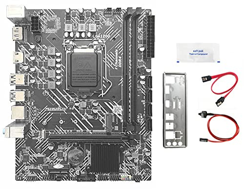 Seprendi H510 Motherboard + -Kabel + thermisches Fett LGA1200 DDR4 Gigabit LAN PCIE 16X für G5900 G6400 I3 I5 I7 10/11Th Serie CPU